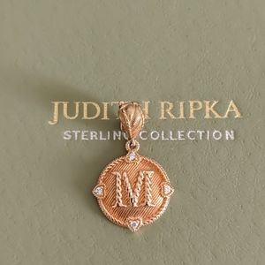 Judith Ripka Sterling Rose Gold Enhancer Like New